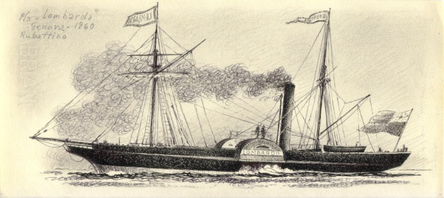 1860 - Piroscafo 'Lombardo'